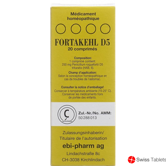 Fortakehl Tabletten D 5 Trit 20 Stück buy online