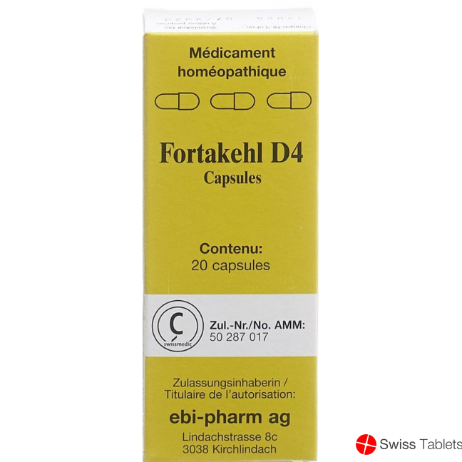 Fortakehl Kapseln D 4 Trit 20 Stück buy online