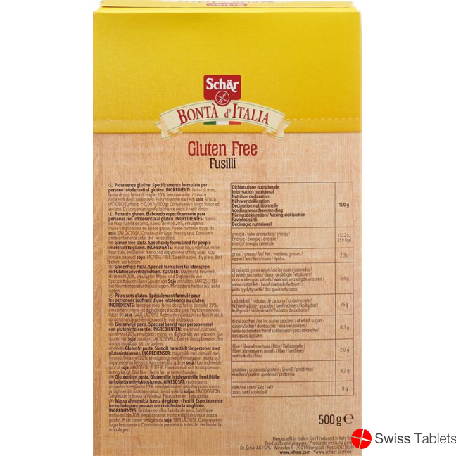 Schär Fusilli Glutenfrei 500g buy online