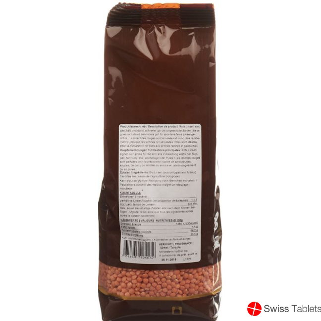 Biofarm Linsen Rot Knospe Beutel 500g buy online Biofarm Linsen Rot Knospe Beutel 500g buy online