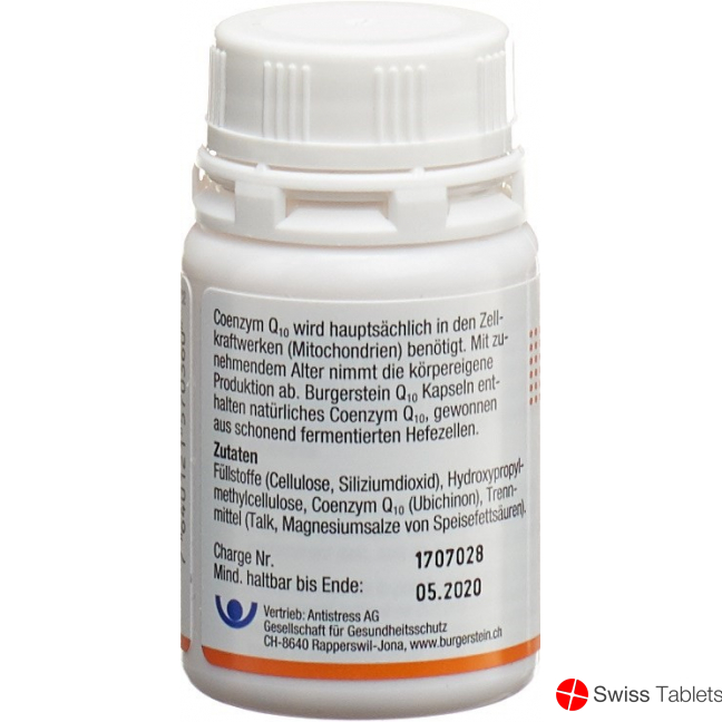 Burgerstein Coenzym Q10 capsules 30 mg 60 pieces buy online