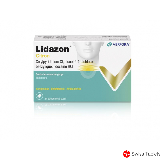Lidazon Zitrone 24 Lutschtabletten buy online
