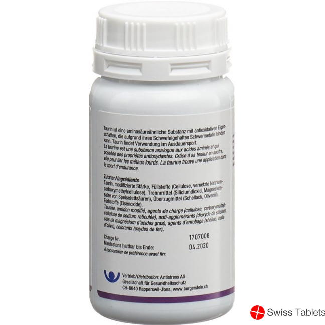 BURGERSTEIN Taurin tablets buy online