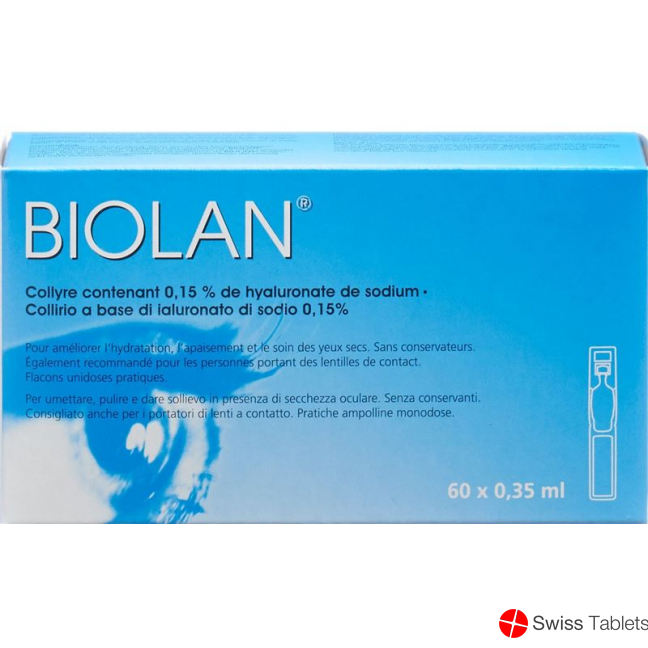 Biolan Augentropfen 60 Monodosis 0.35ml buy online