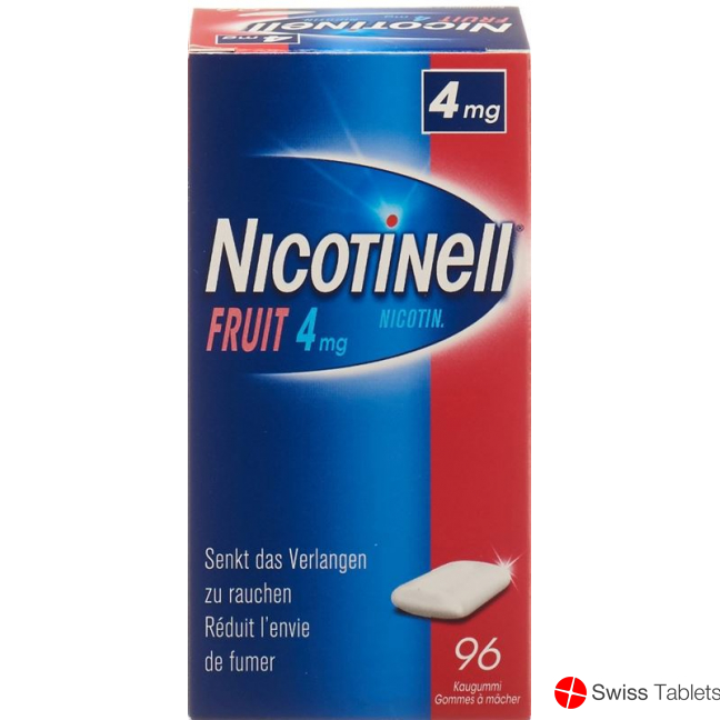 Nicotinell Fruit 4mg 96 Kaugummi buy online