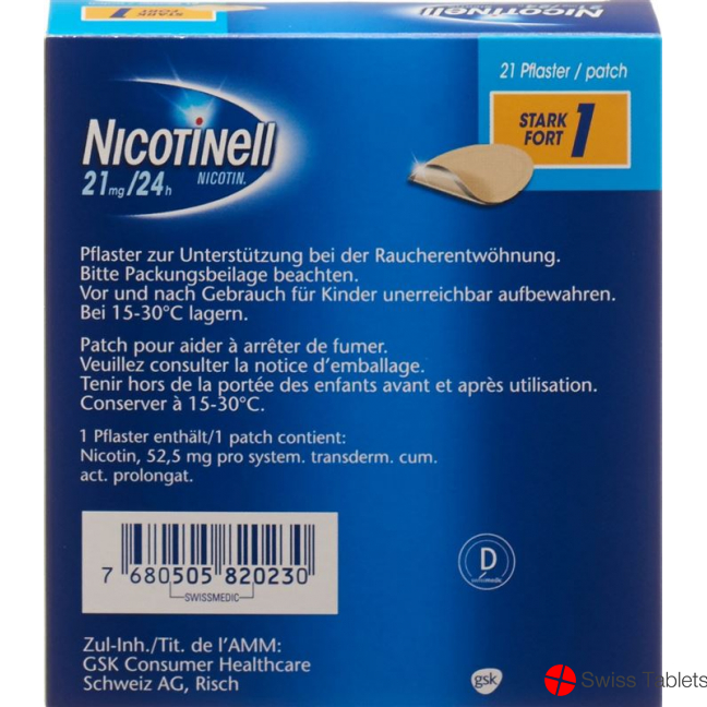 Nicotinell Stark 21 Pflaster buy online