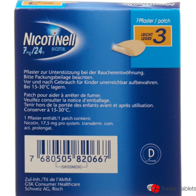 Nicotinell Leicht 7 Pflaster buy online