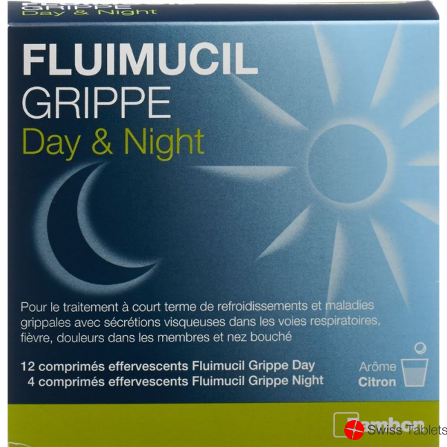 Fluimucil Grippe Day Night 16 Brausetabletten buy online