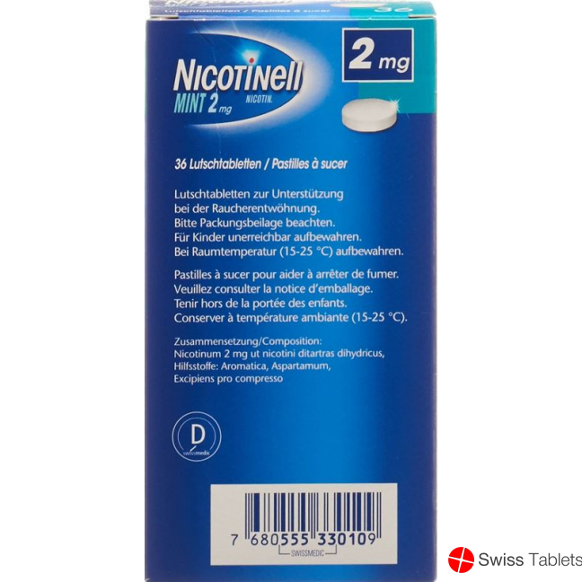 Nicotinell 2mg 36 Lutschtabletten buy online