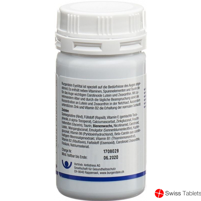 Burgerstein EyeVital capsules 100 pieces buy online