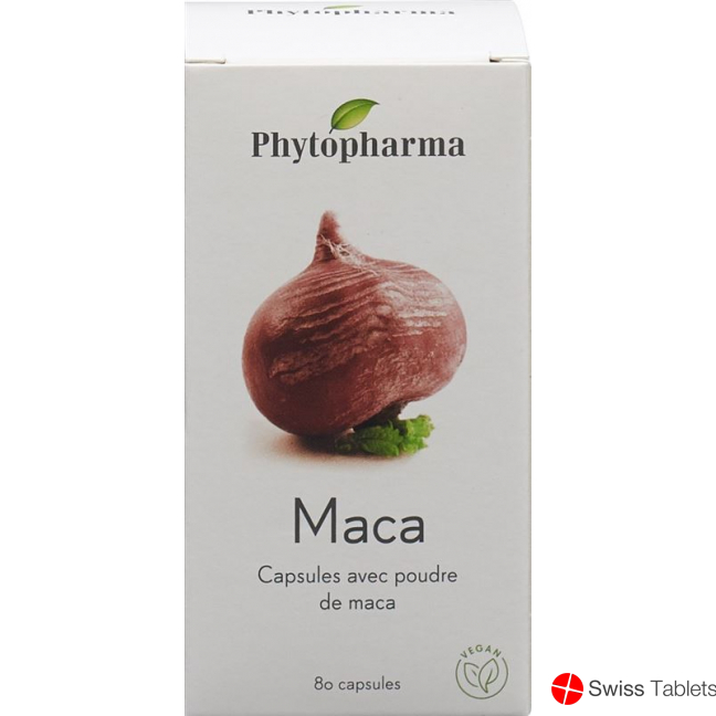 Phytopharma Maca Kapseln 409mg Pflanzlich 80 Stück buy online