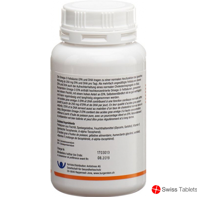 Burgerstein Omega 3-EPA capsules 100 pieces buy online