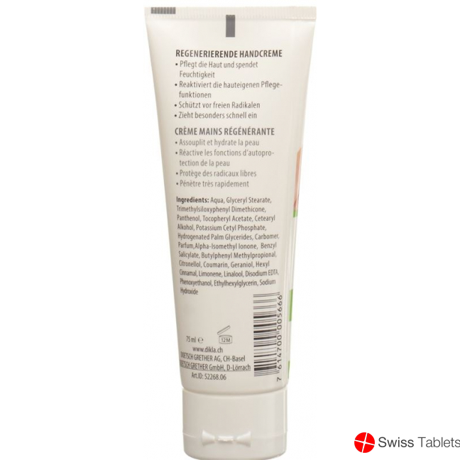 Dikla Regenerierende Handcreme Tube 75ml buy online