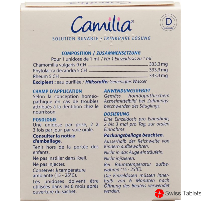 Camilia Lösung 10x 1ml buy online