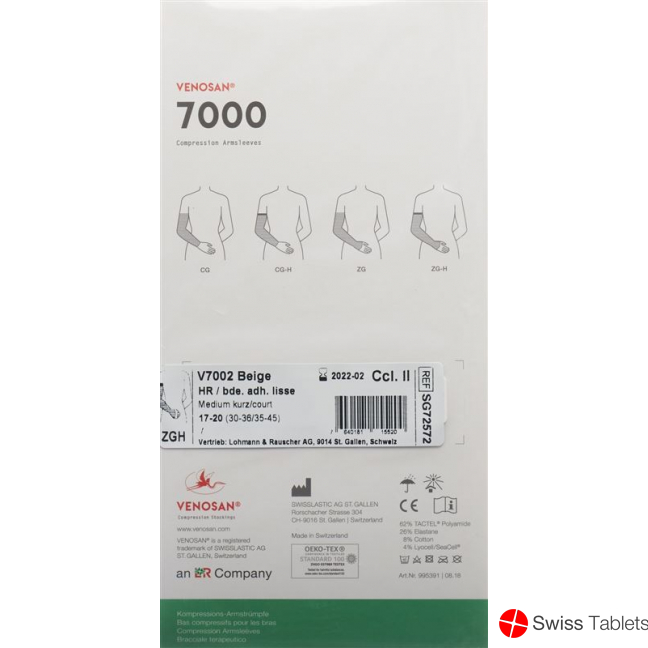 Venosan 7002 Zg-h Kkl2 L Hr Short M Handansa Black buy online