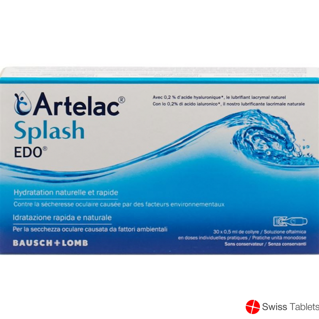 Artelac Splash Edo Augentropfen 30 Monodosis 0.5ml buy online