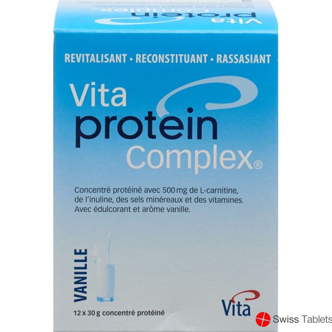 Vita Protein Complex Pulver Vanille 12 Beutel 30g buy online