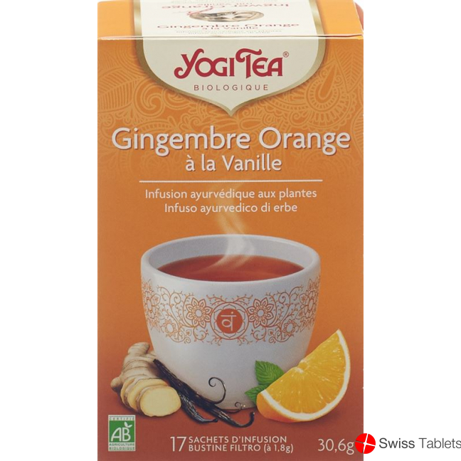Yogi Tee Ingwer Orange Vanille Beutel 17 Stück buy online