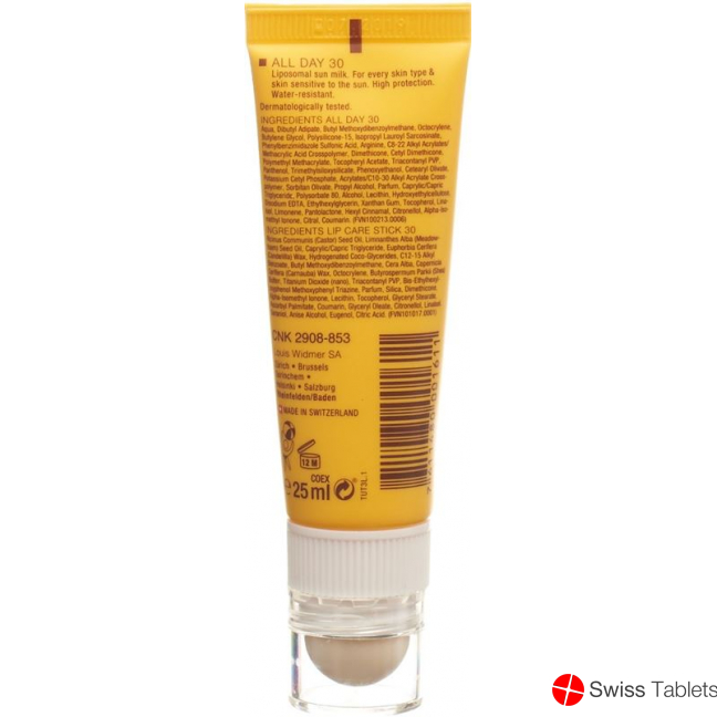 Louis Widmer All Day 30 mit Lippenpflegestift UV30 Parfümiert 25ml buy online