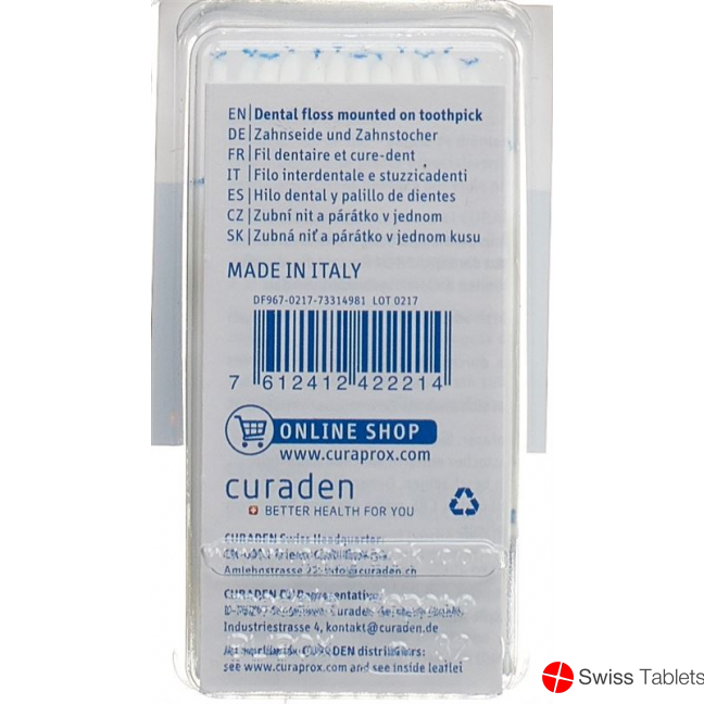 Curaprox DF 967 Flosspic Zahnstocher+ Seide 30 Stück buy online