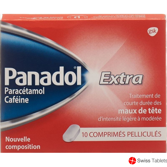 Paracetamol Extra Filmtabl 500 mg of 10 pcs