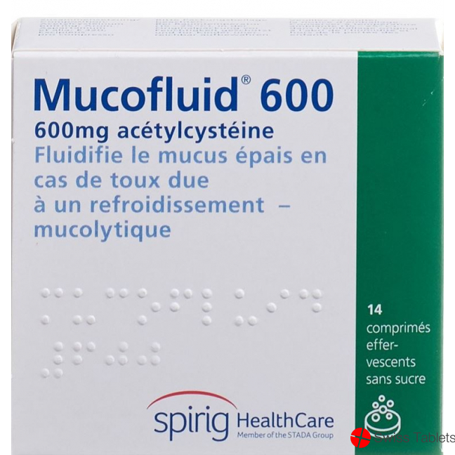 Mucofluid Brausetable 600 mg Ds 14 pcs buy online