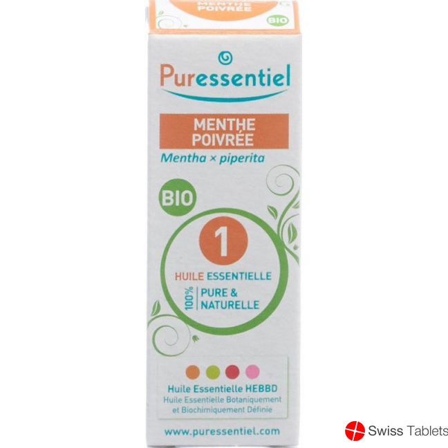 Puressentiel 10 ml peppermint essential oil bio