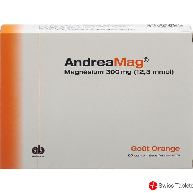 Andreamag Brausetabl 300 mg Orange flavor 60 pcs