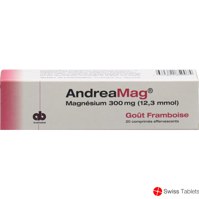 Andreamag Brausetabl 300 mg with raspberry flavor 20 pcs