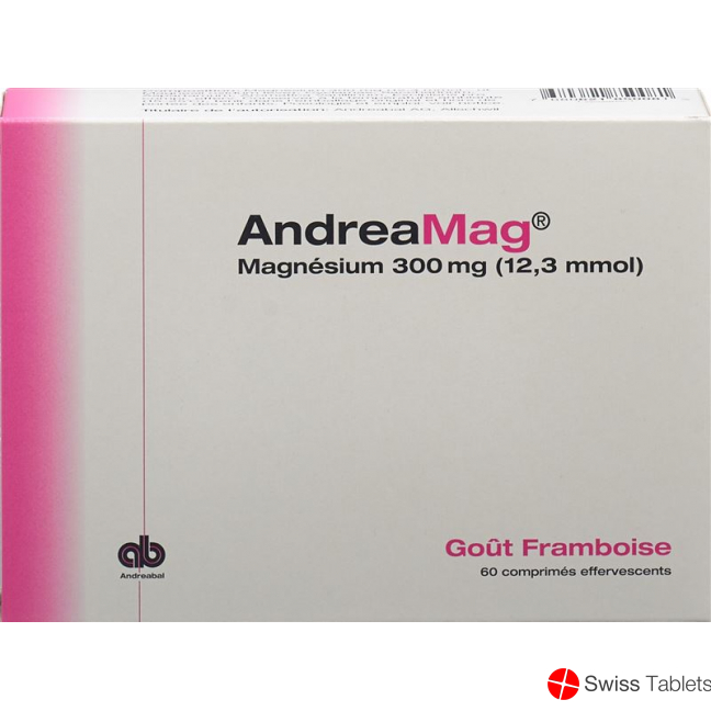 Andreamag Brausetabl 300 mg with raspberry flavor 60 pcs