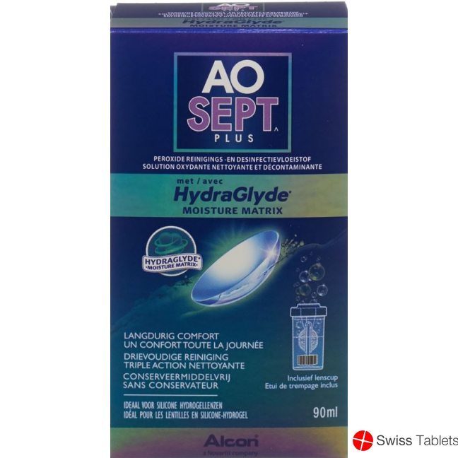 Aosept Plus with 90 ml HydraGlyde