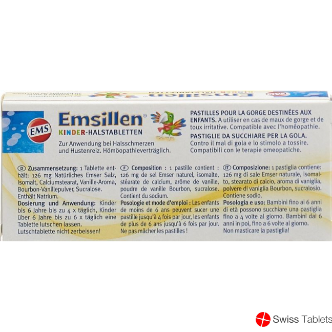 Emsillen children Halstabletten with vanilla 20 pcs