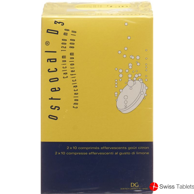 Osteocal D3 Brausetabl 1200/800 40 pcs