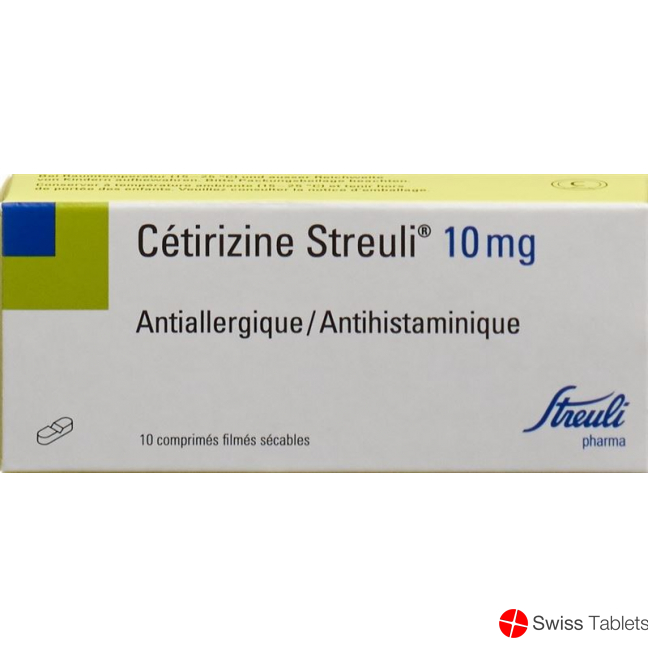 Cetirizine Streuli Filmtabl 10 mg 10 pcs