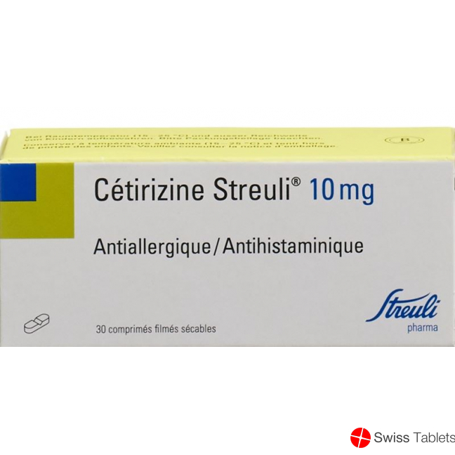 Cetirizine Streuli Filmtabl 10 mg 30 pcs