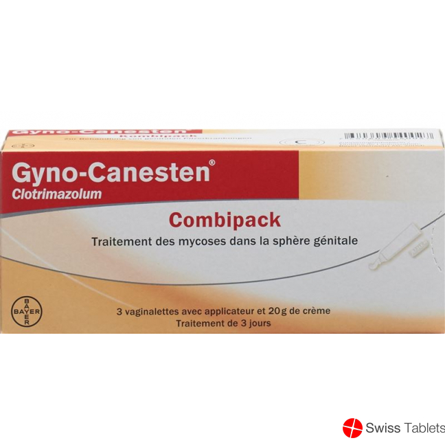 Gyno-Canesten Kombipack 3 vaginal tablets and 20 g cream