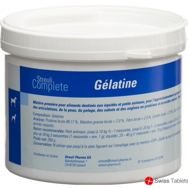 Streuli Complete Gelatine Pulver Dose 250g buy online