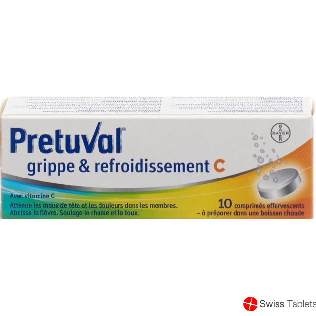 Pretuval flu and cold Brausetabl C 10 pcs