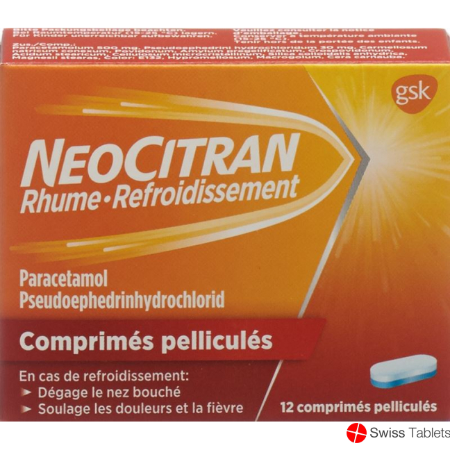 Neocitran Schnupfen/erkaeltung Filmtabletten 12 Stück buy online