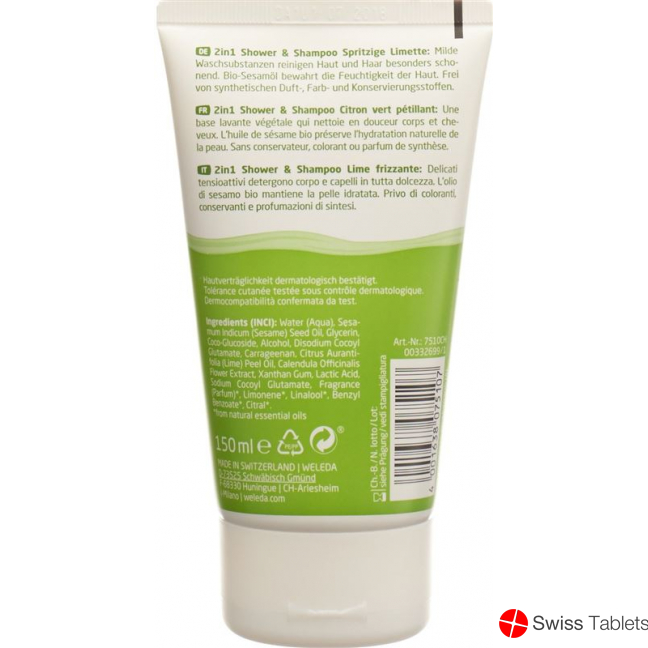 Weleda Kids 2in1 Shower&Shampoo Spritzige Limette150 Ml buy online