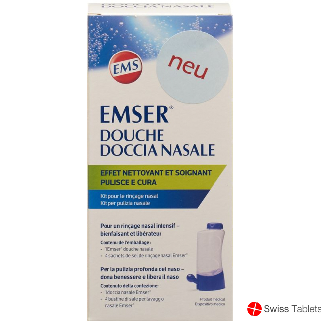 Emser nasal douche + 4 bags of nasal rinsing salt buy online Emser nasal douche + 4 bags of nasal rinsing salt buy online