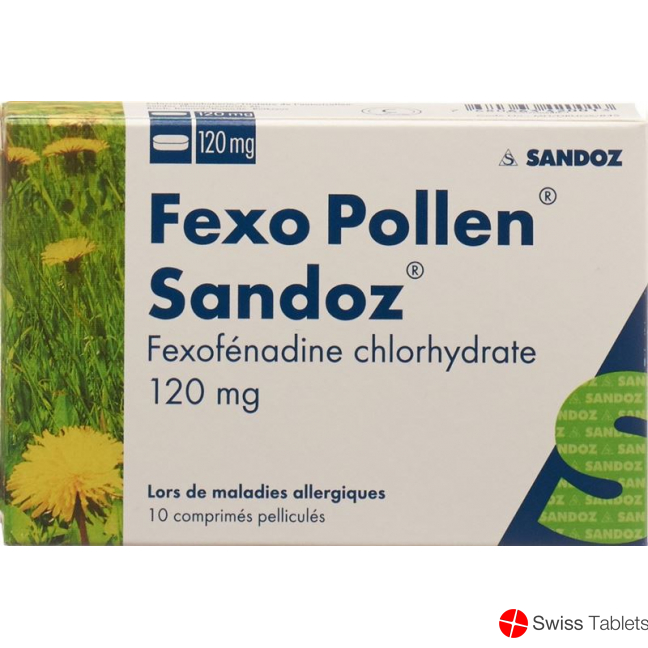 Fexo Pollen Sandoz Filmtabletten 120mg 10 Stück buy online