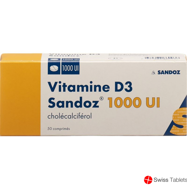 Vitamin D3 Sandoz Tabletten 1000 Ie 50 Stück buy online