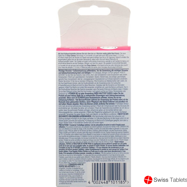 Veet Präzisions Kaltwachsstreifen Gesicht Sensible Haut 10x 2 Stück buy online