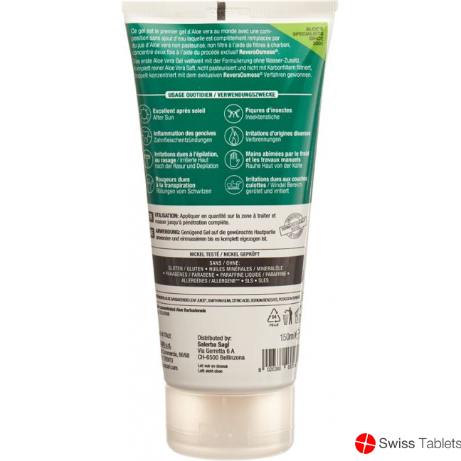 Zuccari Echtes Aloe Gel Tube 150ml buy online