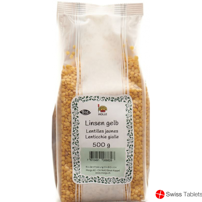 Holle Linsen Gelb Bio Beutel 500g buy online