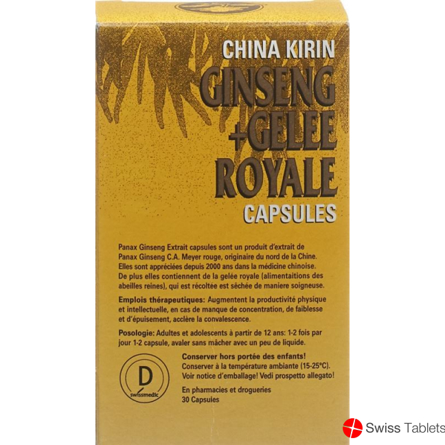 China Kirin Ginseng + Gelee Royale Kapseln 30 Stück buy online
