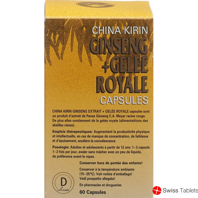 China Kirin Ginseng + Gelee Royale Kapseln 60 Stück buy online