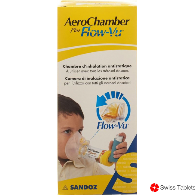 Aerochamber Plus Flow-vu mit Maske (1-5 J) Gelb buy online