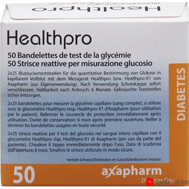 HEALTHPRO Blutzucker-Teststreifen